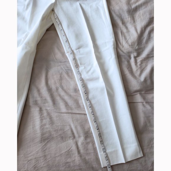 NWOT J. Crew Ivory Bi-Stretch Cotton Martie Pants (2P) - Picture 10 of 13